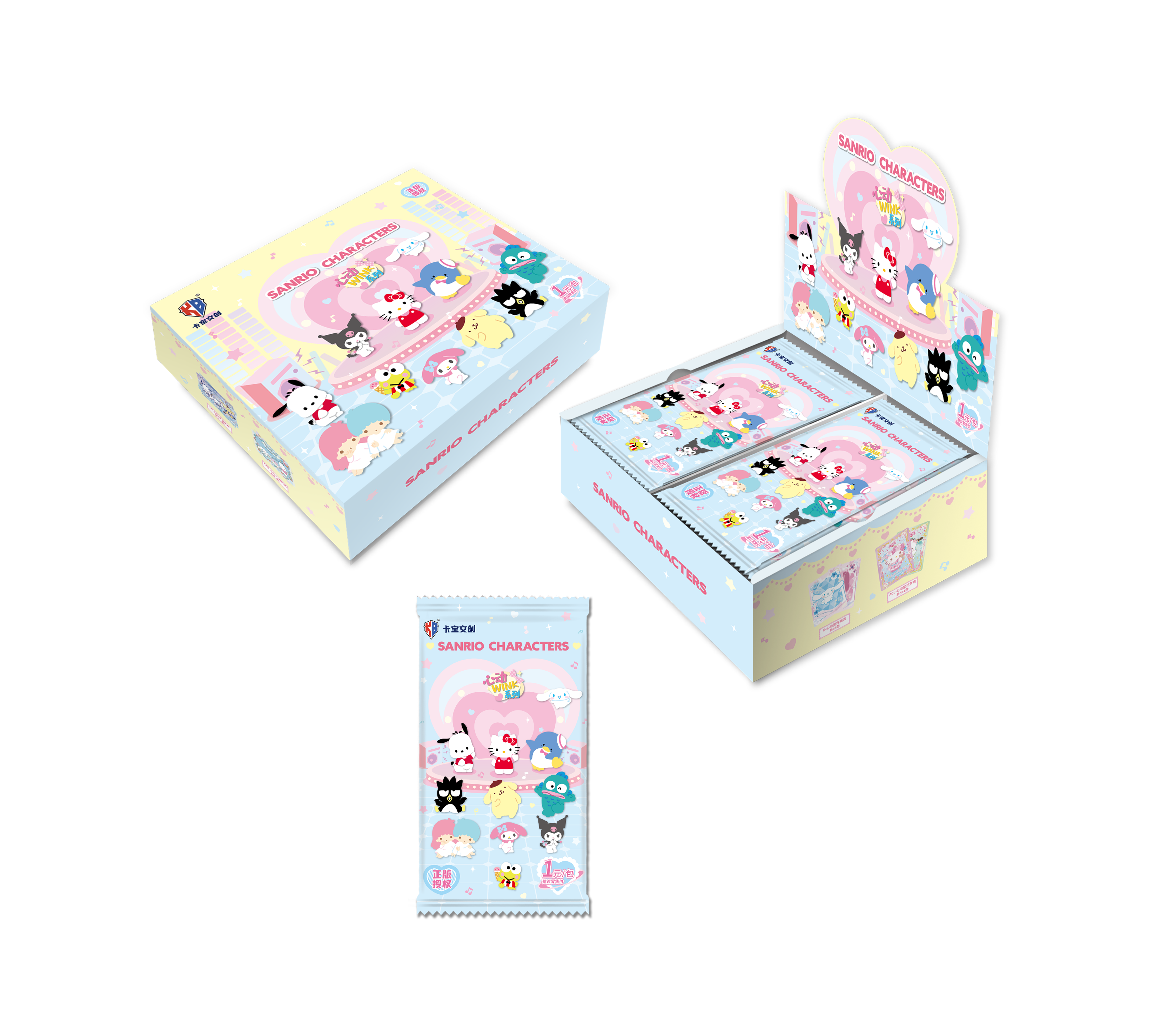 卡宝文创【平拆】卡包文创三丽鸥家族~拍立得心动WINK 第五弹 1元包