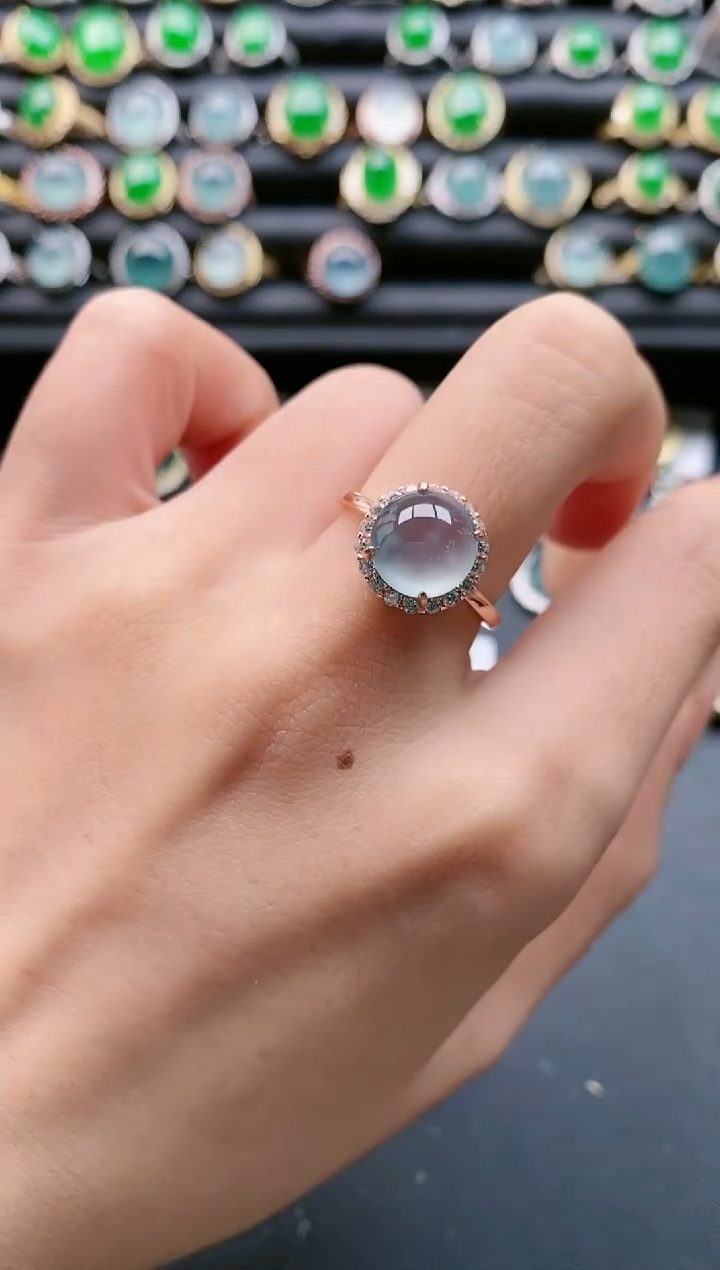 【闪购商品】翡翠戒指银S925镶嵌1111111