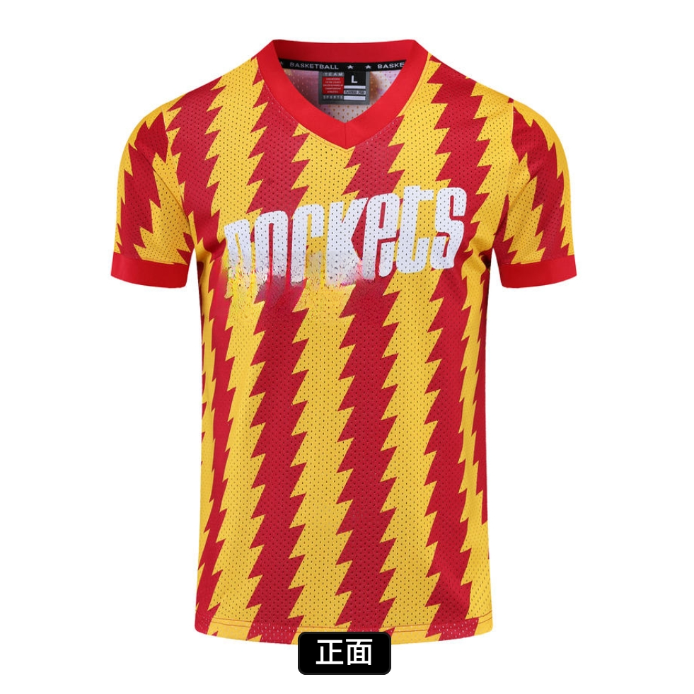 【短袖】复古球队版短袖篮球服球迷版运动上衣透气速干