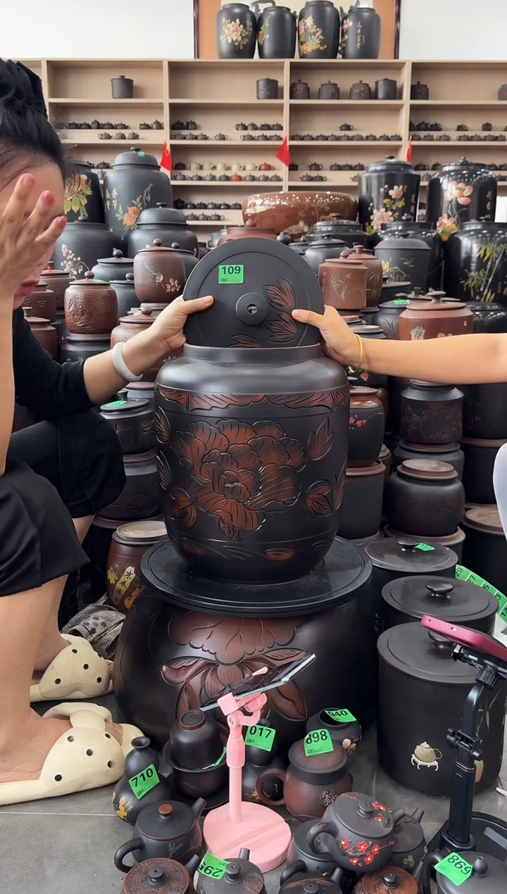 罐瑕疵水缸20升 牡丹花 109