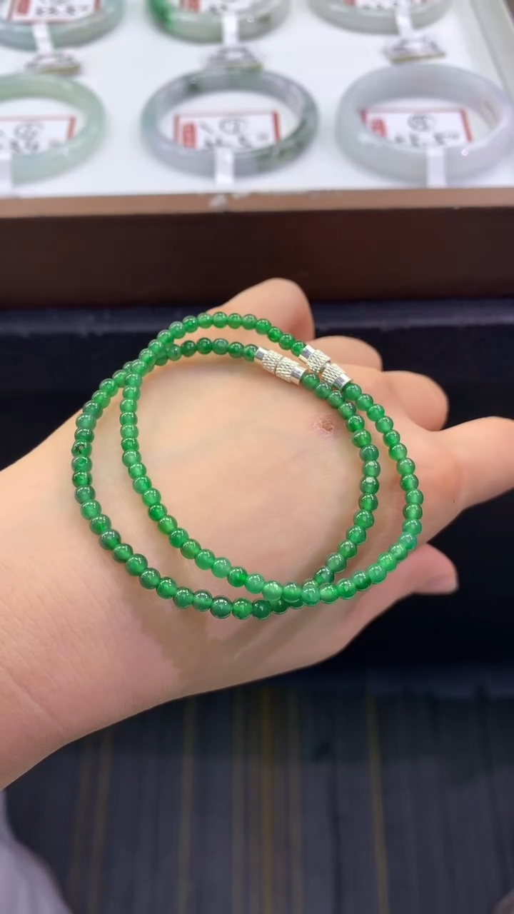 未镶嵌手串翡翠FC460 翡翠手串 多样性发其一