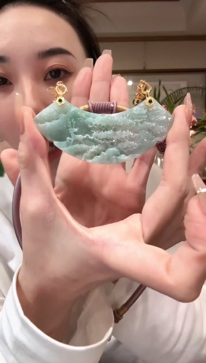 【闪购商品】翡翠颈饰未镶嵌国风