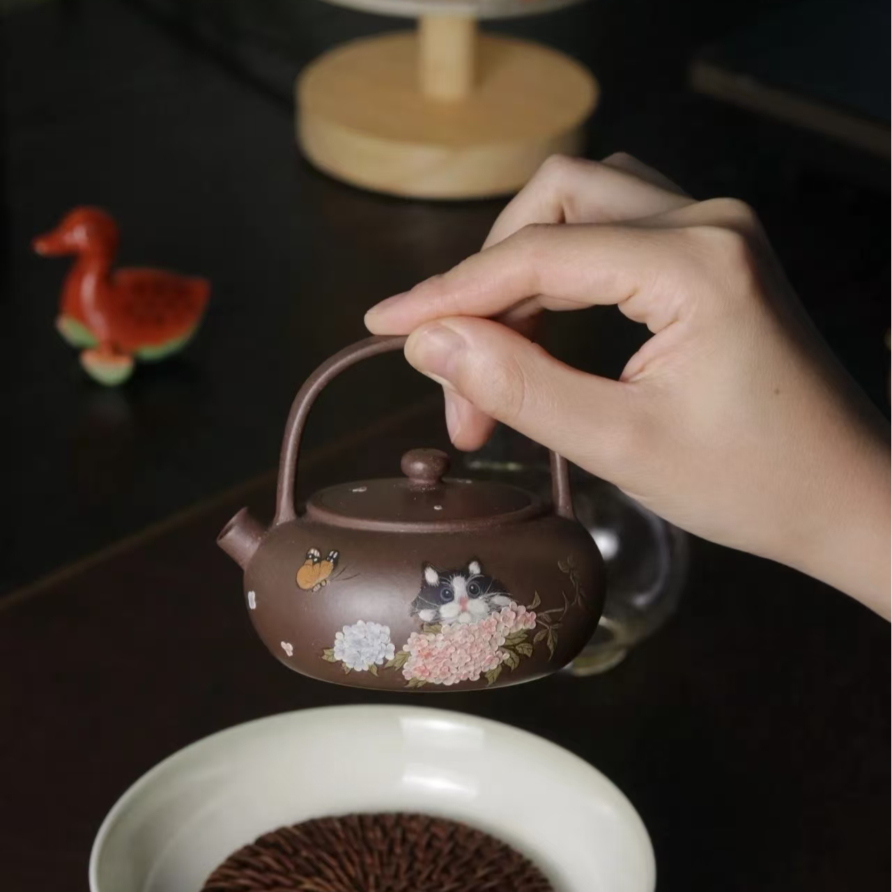 【布偶猫】段泥纯手工-提梁壶 150cc容量