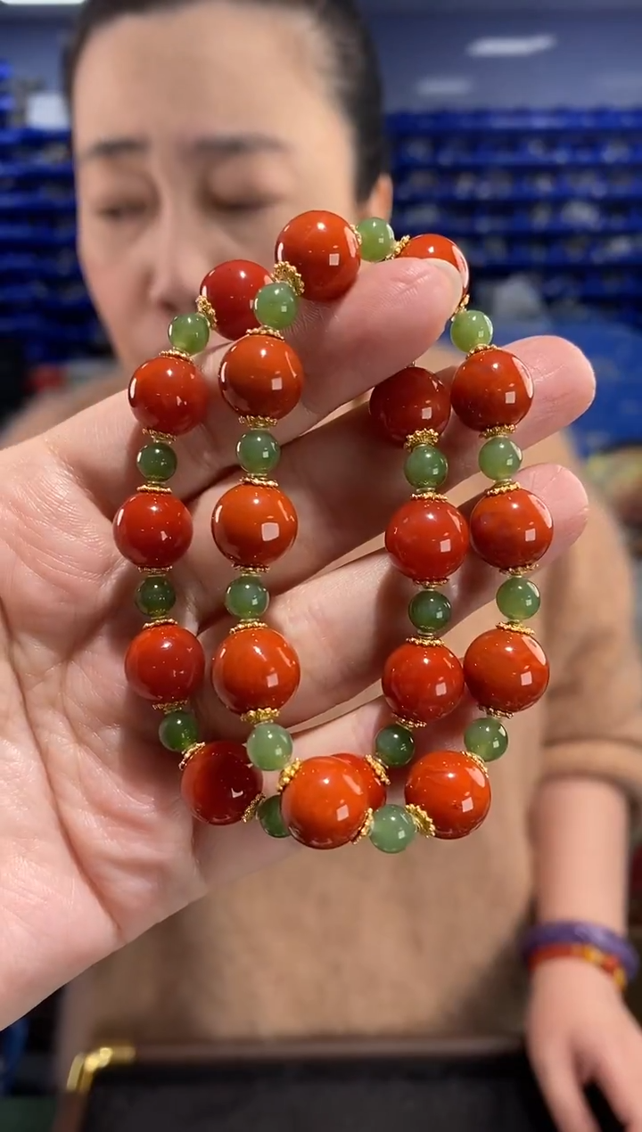 未镶嵌手链南红玛瑙多样性发货发其一 