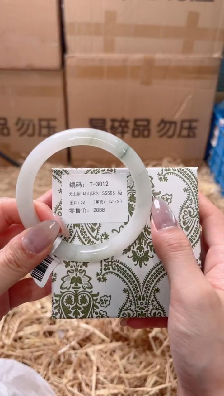 未镶嵌手镯石英质玉T-3012