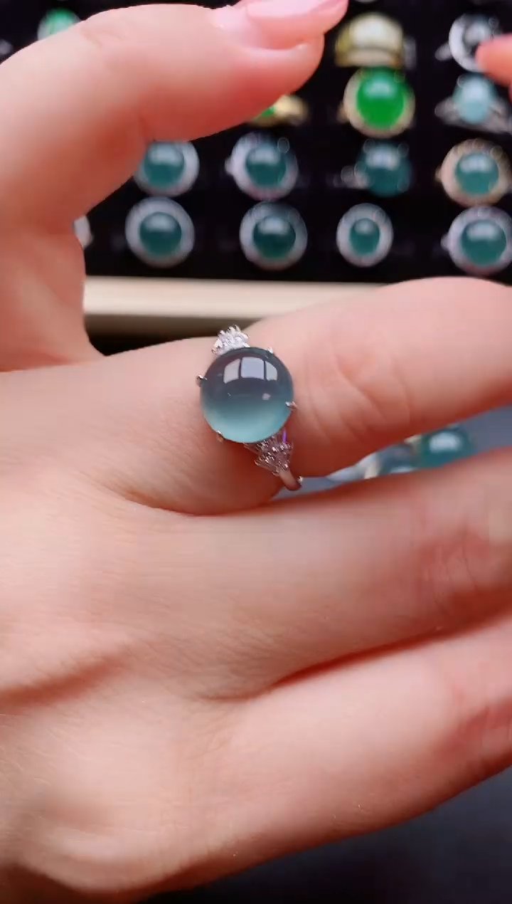 【闪购商品】翡翠戒指银S925镶嵌121212
