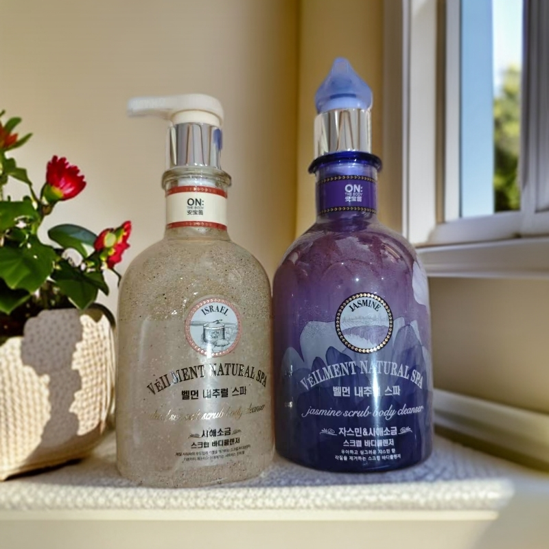 【香型可选】安宝笛蓓缦水养柔肤海盐磨砂沐浴露400ml  临期品