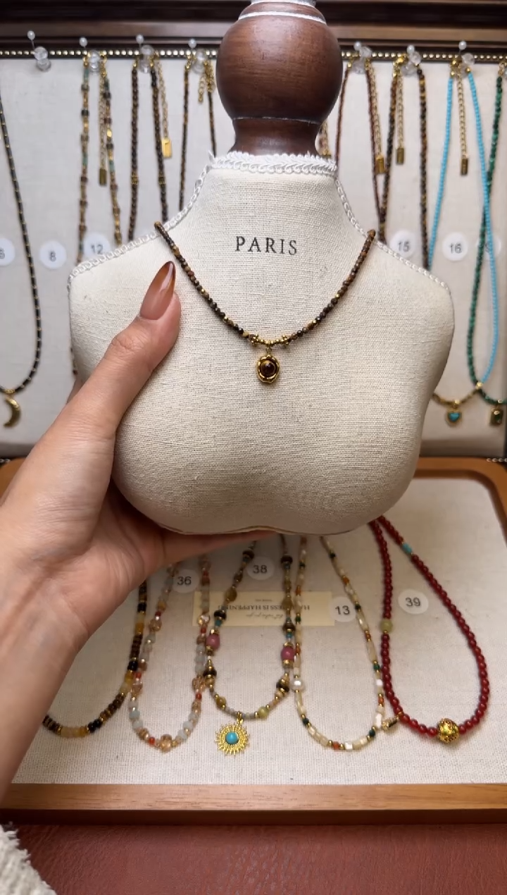 项链钛钢石英质玉Q