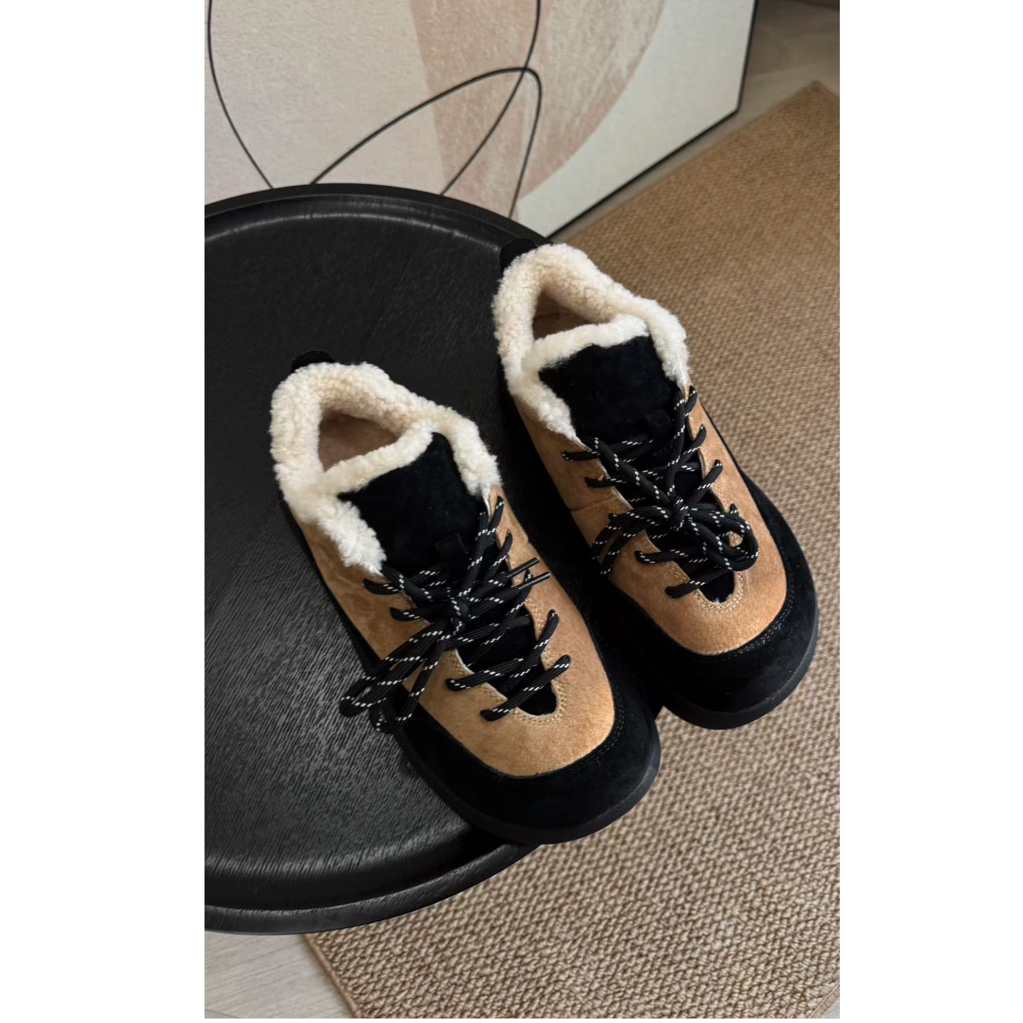 Y.M | 丑萌小面包 通勤跑断腿都不累 超感厚底加绒德训鞋8999