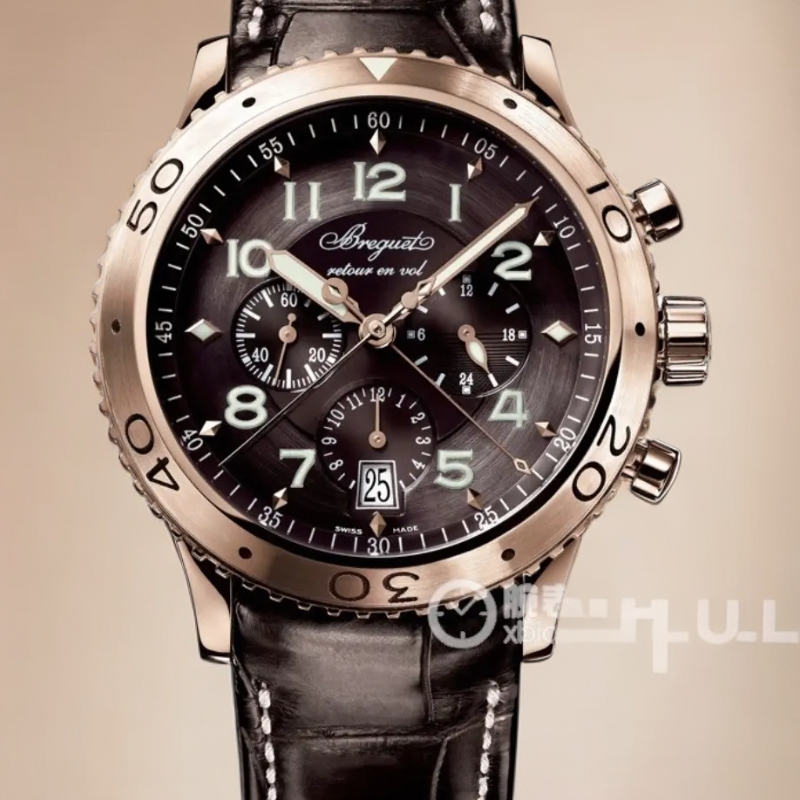 99新 BREGUET/宝玑 计时飞返机械男款腕表表径42/3810置换补差价