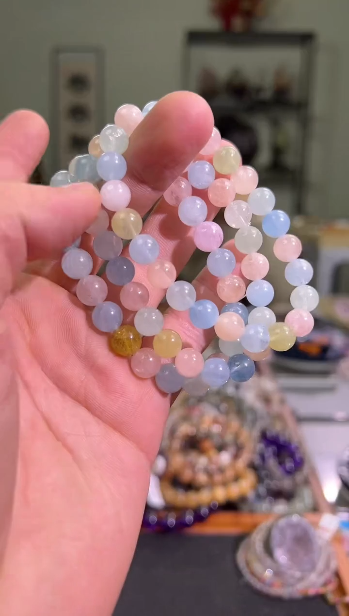 【闪购商品】绿柱石手串未镶嵌8mm绿柱石多宝（多样性发其一）