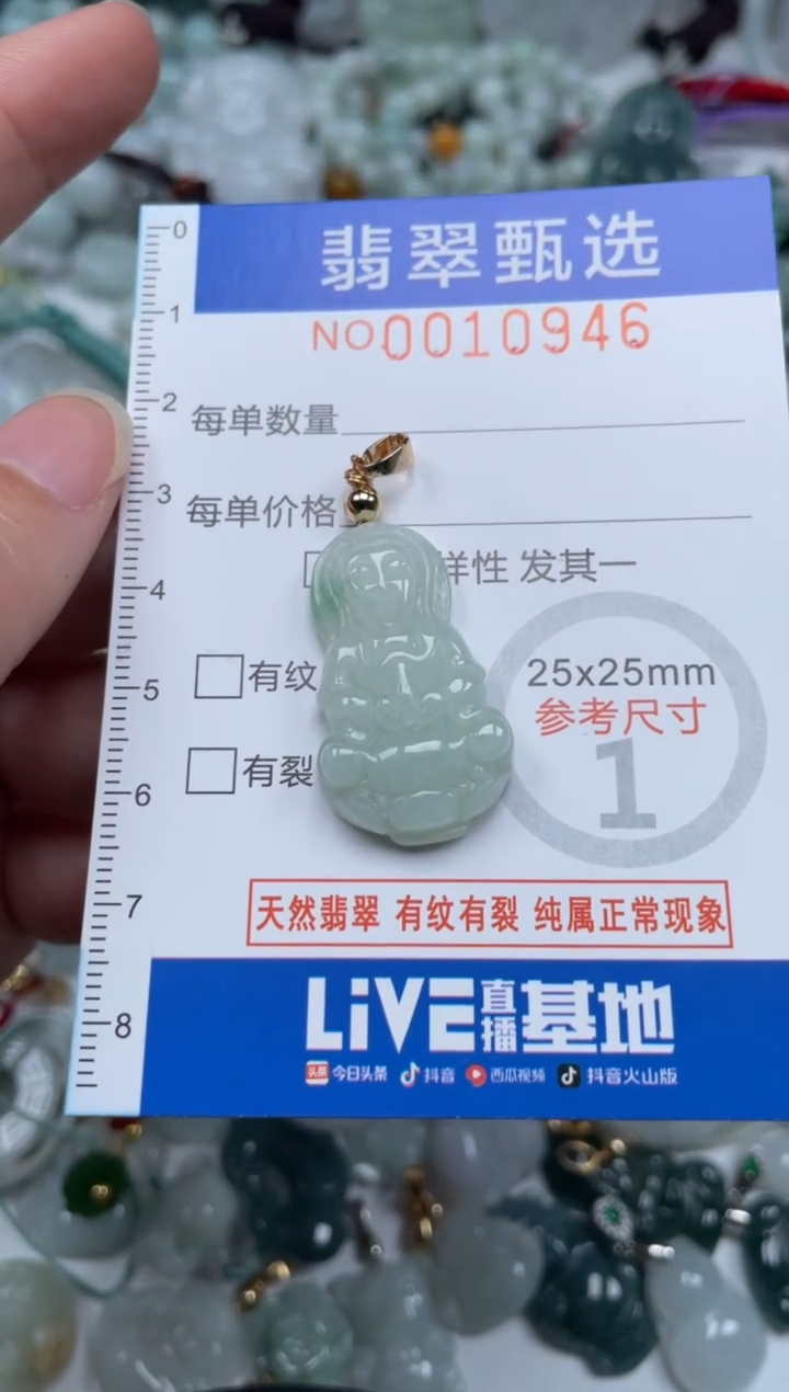 颈饰未镶嵌翡翠10946