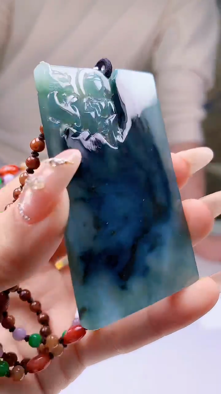 【闪购商品】定制翡翠未镶嵌4990ty-毛货挂件267