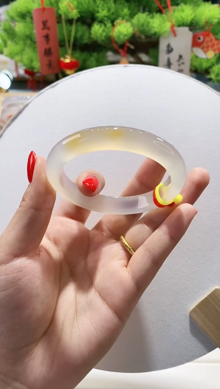 【闪购商品】玛瑙/玉髓手镯未镶嵌46-55