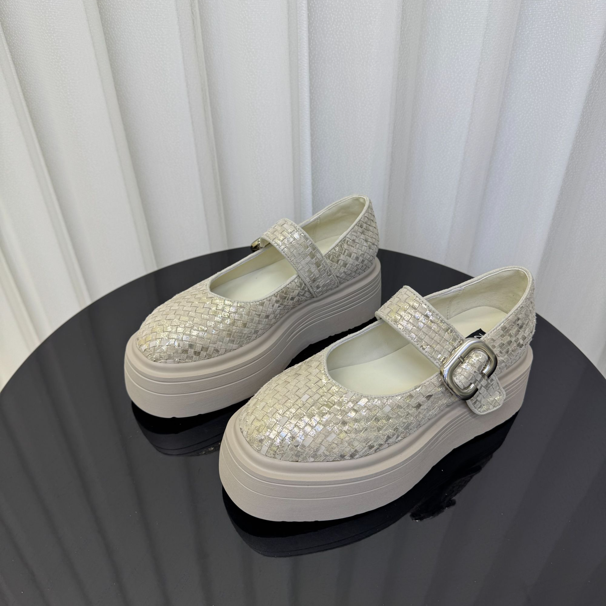 ORIGIN起源粗跟百搭时装休闲潮流羊皮早春时尚尖圆头女鞋M-3