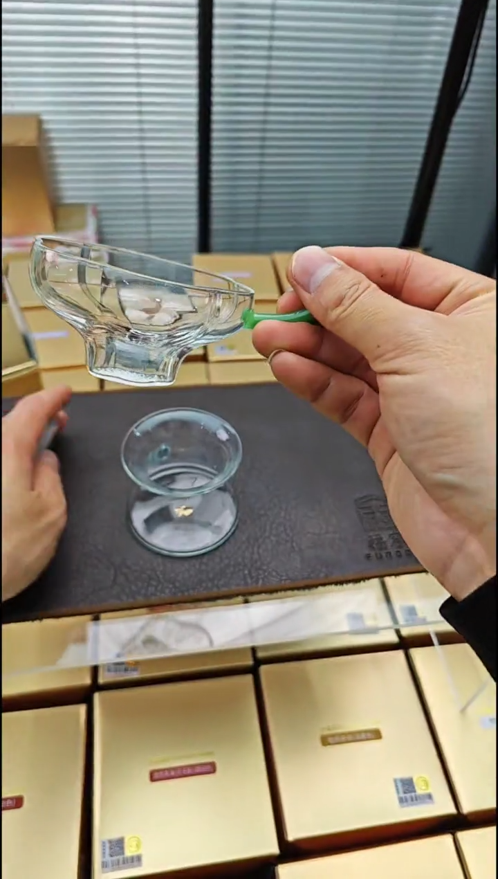 【闪购商品】禾器予乐茶漏翡翠玉金标