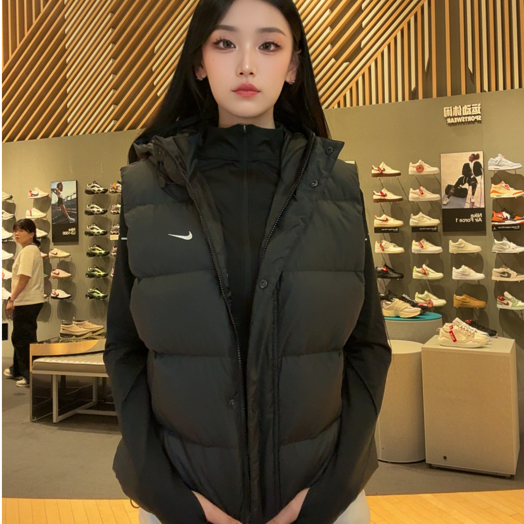 【双旦狂欢季】女子运动休闲羽绒服连帽马甲IH1010010