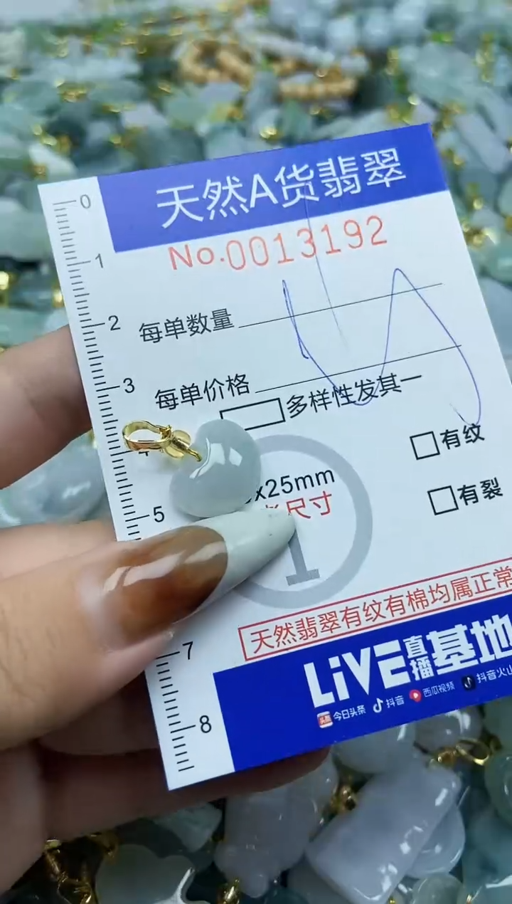 【闪购商品】翡翠颈饰未镶嵌天然A货翡翠