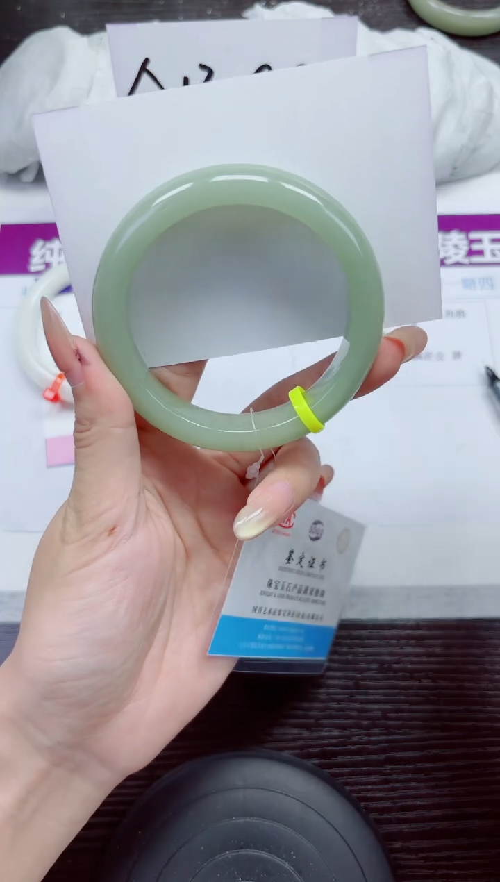 未镶嵌手镯石英质玉A39-59.60