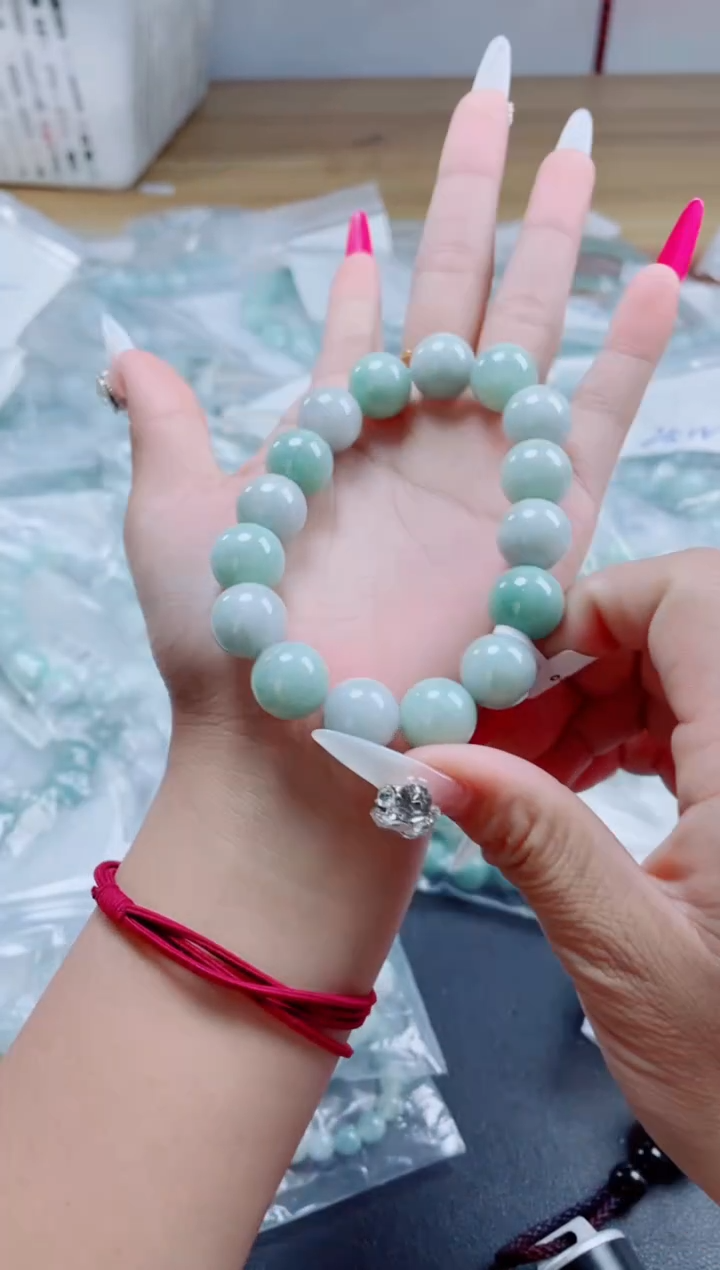 未镶嵌手链翡翠珠串