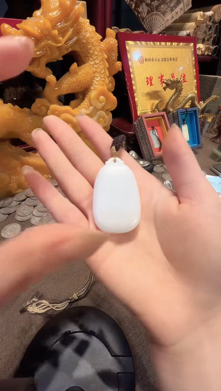 和田玉未镶嵌颈饰Y41