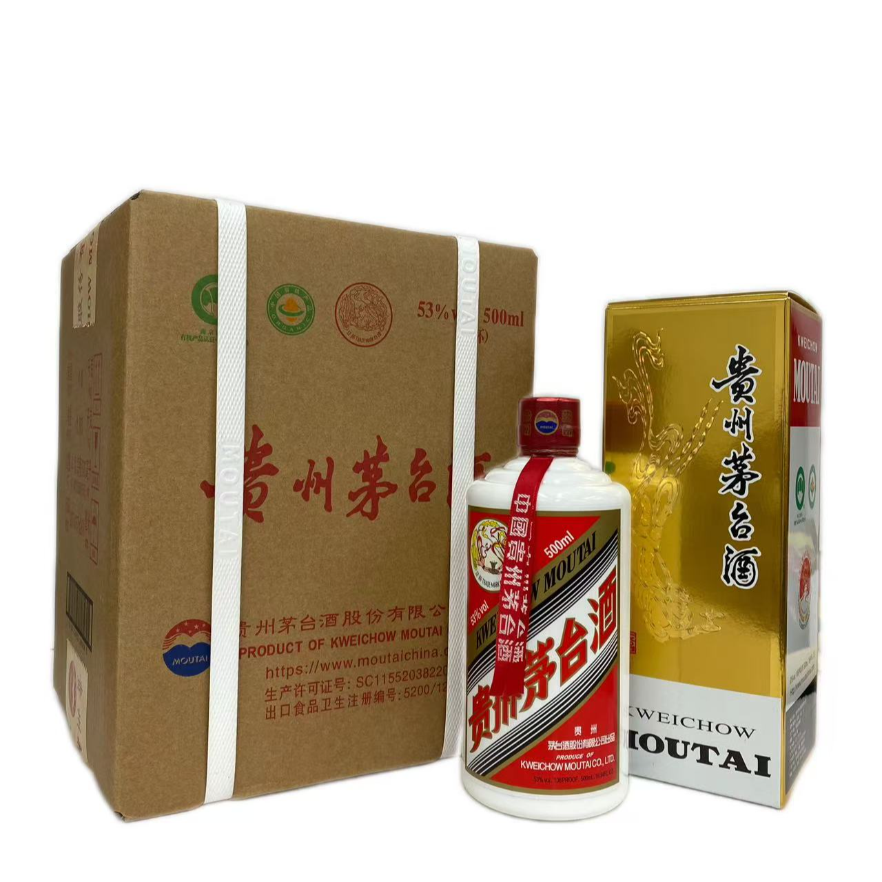 贵州飞天茅台酒 （1*4瓶原箱）53度500ml*4瓶