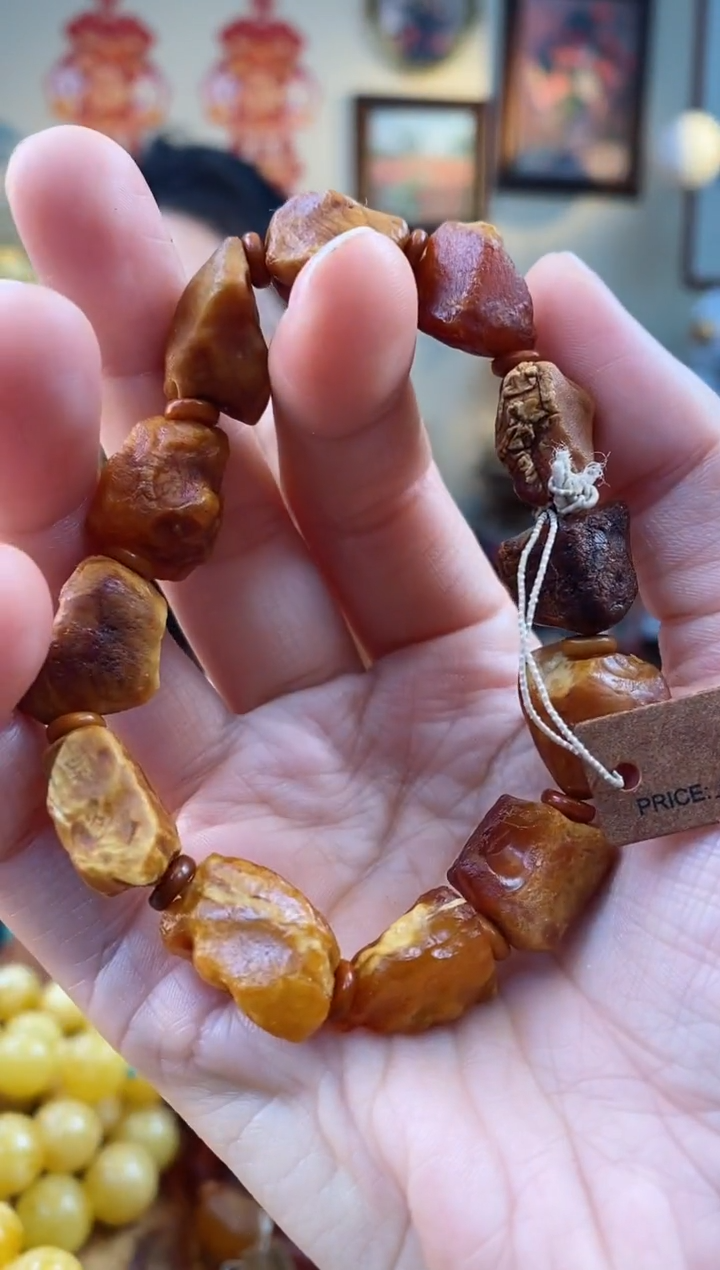 【闪购商品】琥珀手串未镶嵌手串