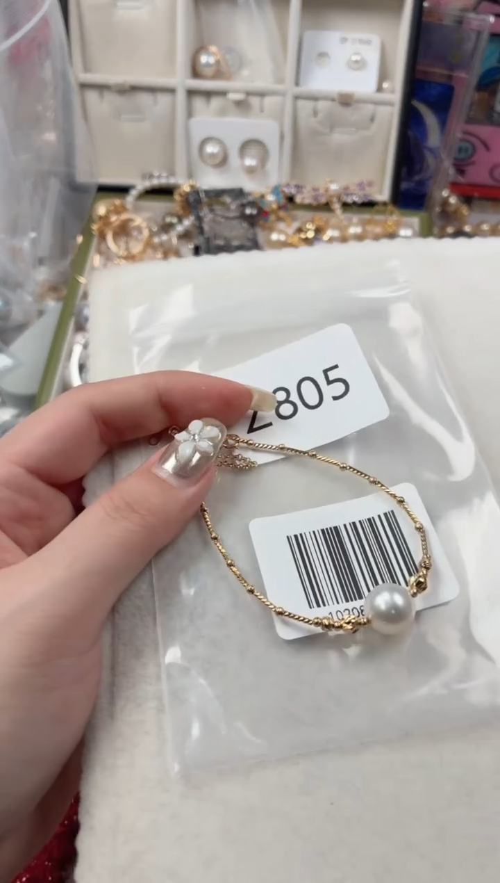 银S925镶嵌戒指海水珍珠Z805