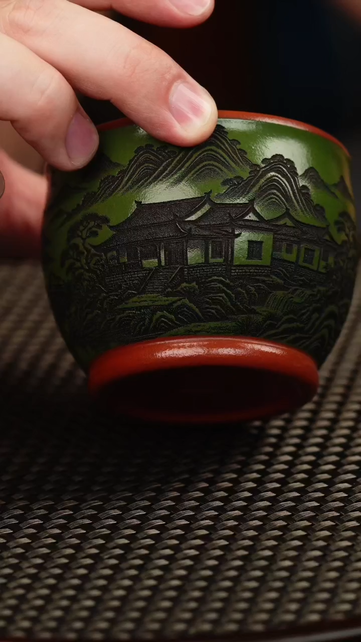 茶壶紫砂龙血砂双色 江南杯