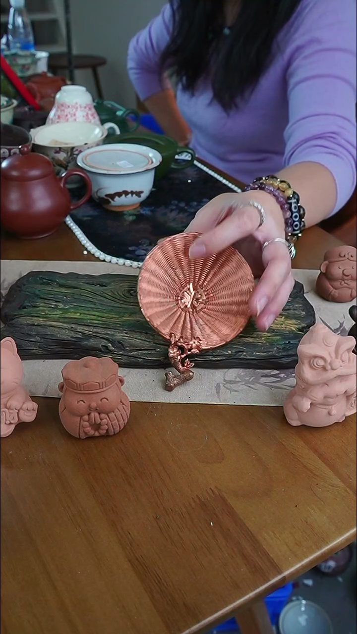 核**同【茶瓷物语】紫铜茶漏