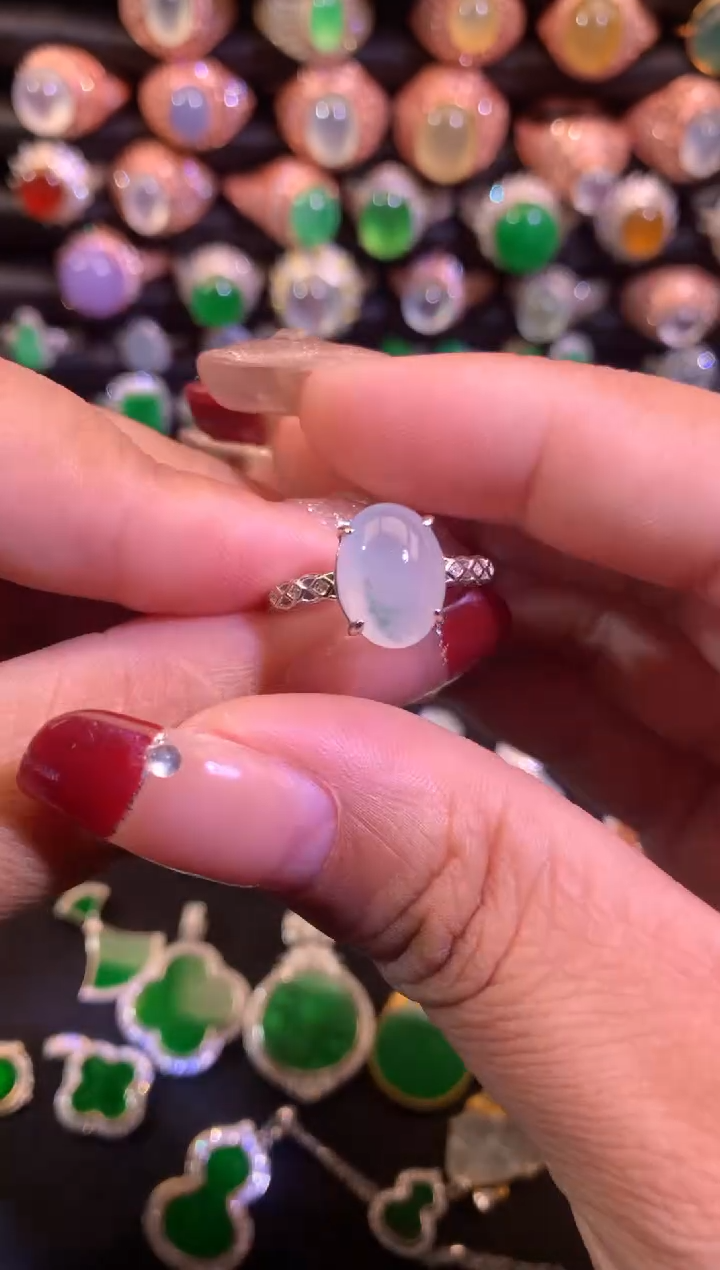 【闪购商品】翡翠戒指未镶嵌缅甸天然A货翡翠