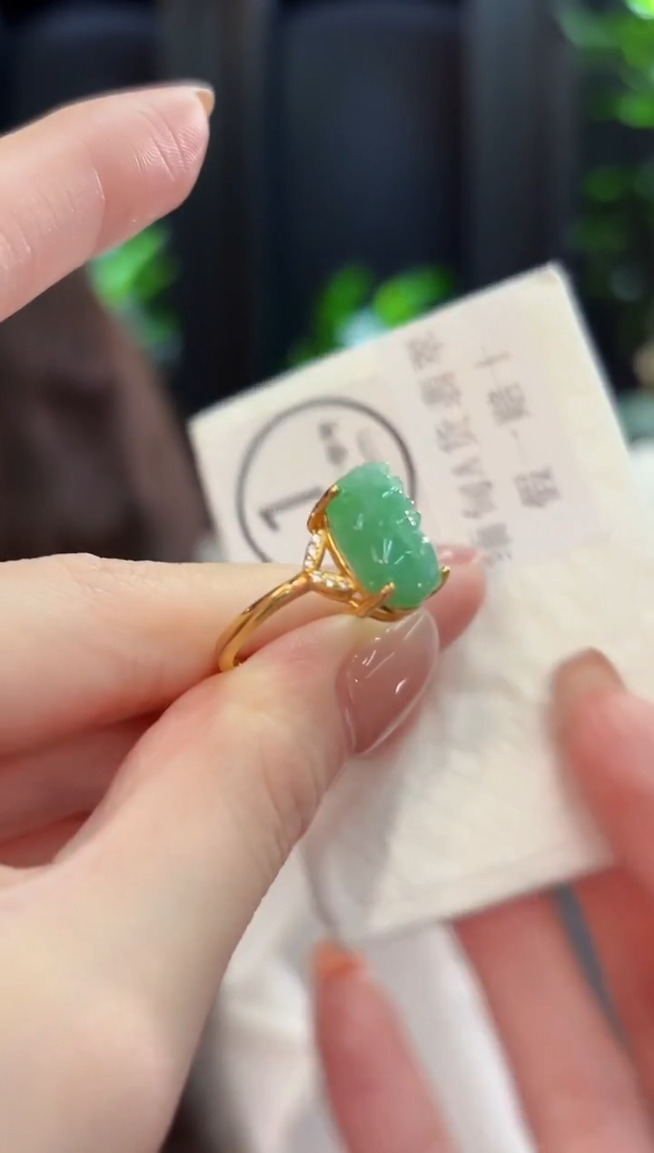 未镶嵌戒指翡翠 缅甸A货/支持复检/一件