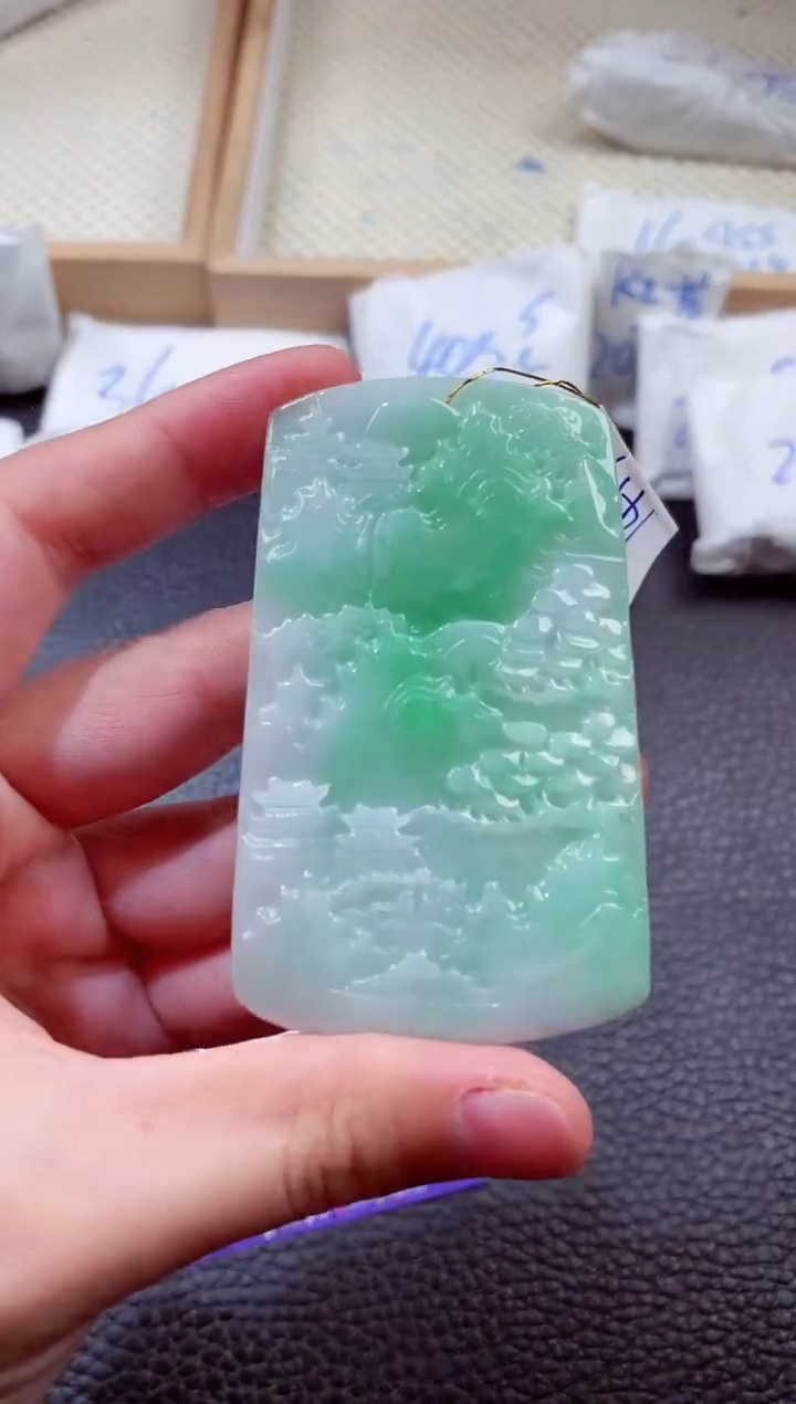 翡翠未镶嵌颈饰00006622
