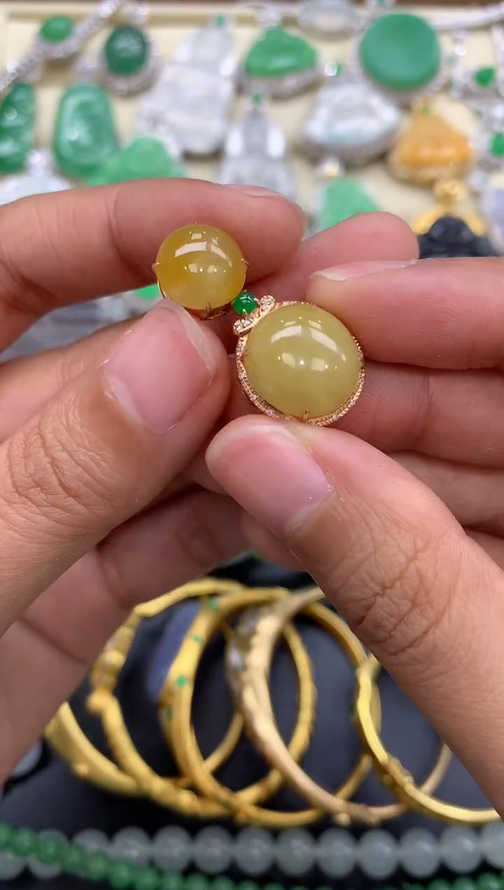 【闪购商品】翡翠颈饰18K金镶嵌210-中国好珍宝