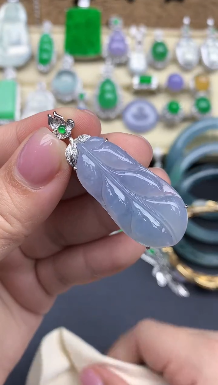 【闪购商品】翡翠颈饰18K金镶嵌87-中国好珍宝