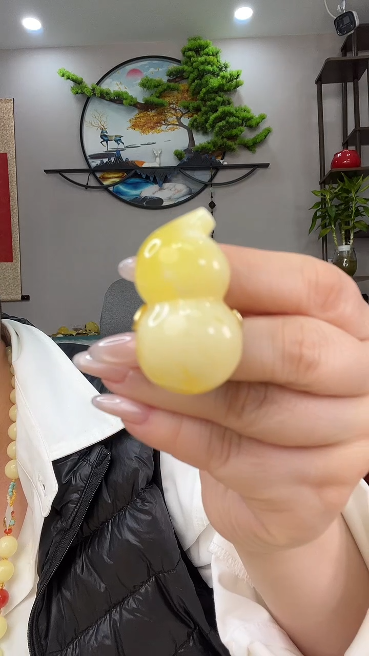 【闪购商品】琥珀戒指银S925镶嵌戒指