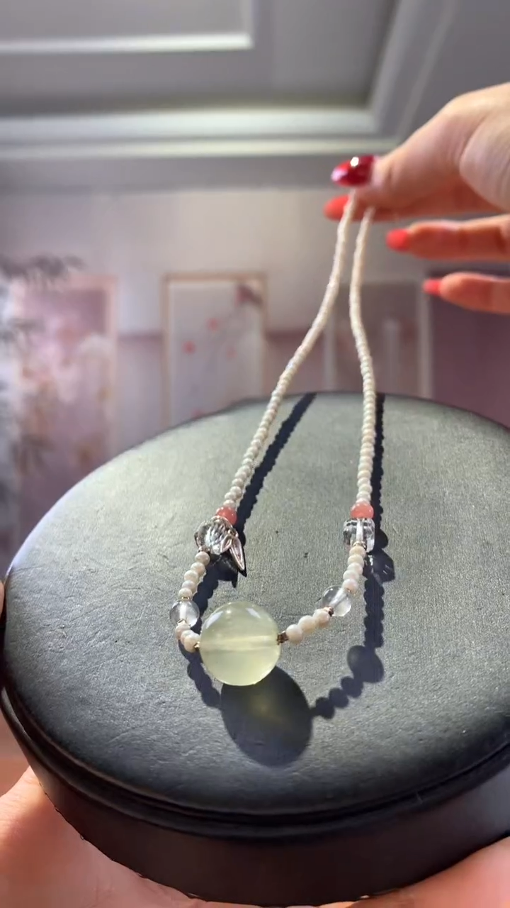 未镶嵌颈饰水晶黄水晶锁骨吊坠