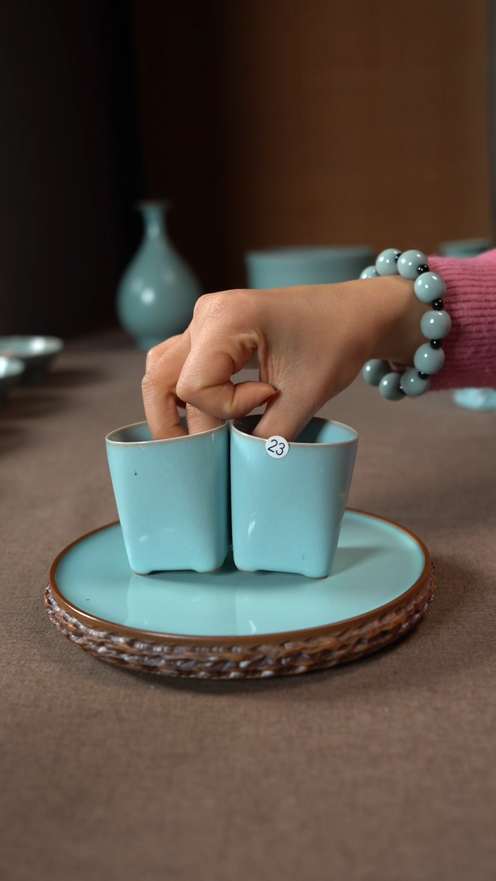 【闪购商品】汝瓷主人杯碗壶瓶樽洗