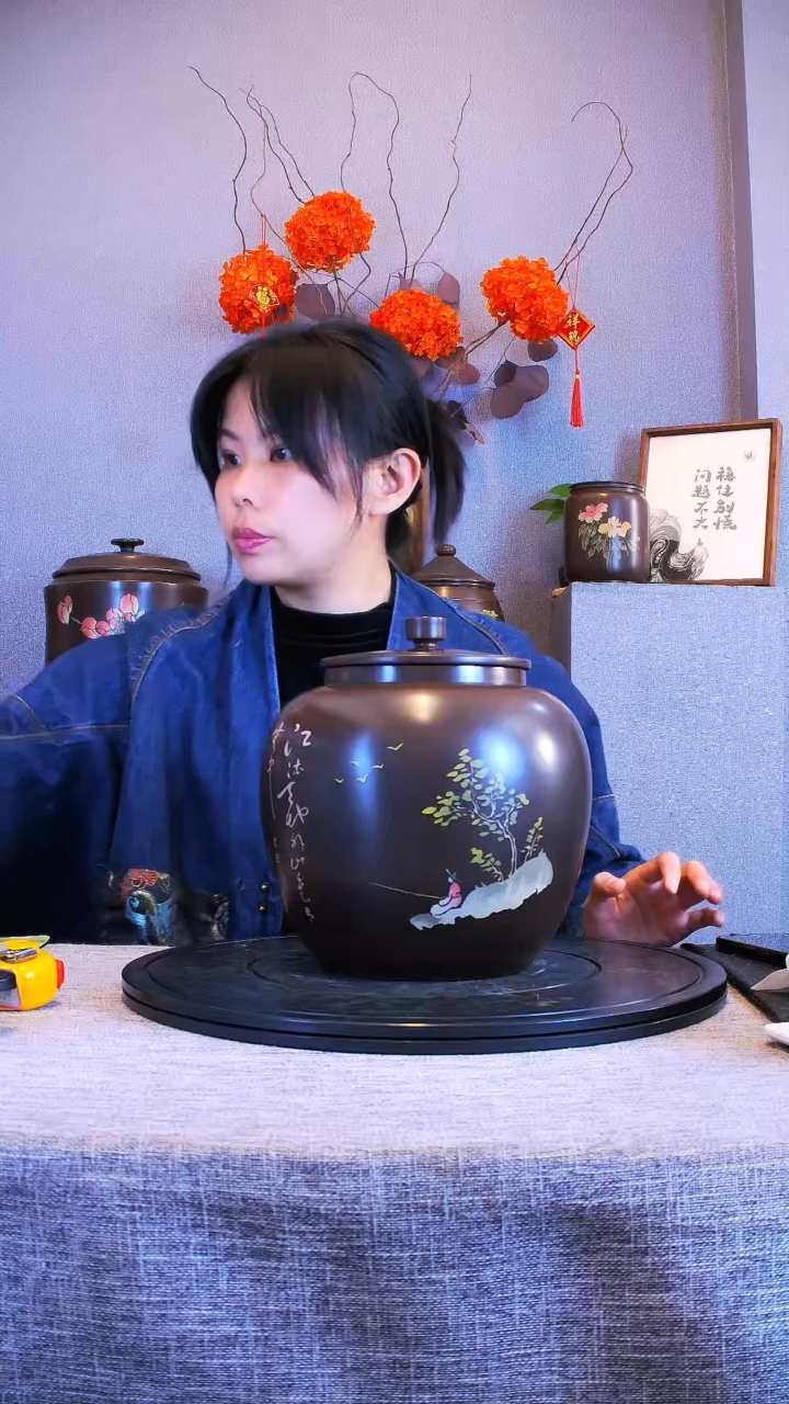 【闪购商品】建水全手工紫陶茶罐精磨182