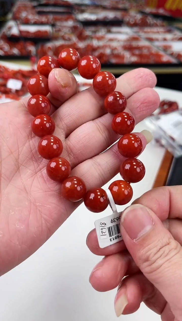 【闪购商品】南红玛瑙瓦西手串13+未镶嵌一个/条