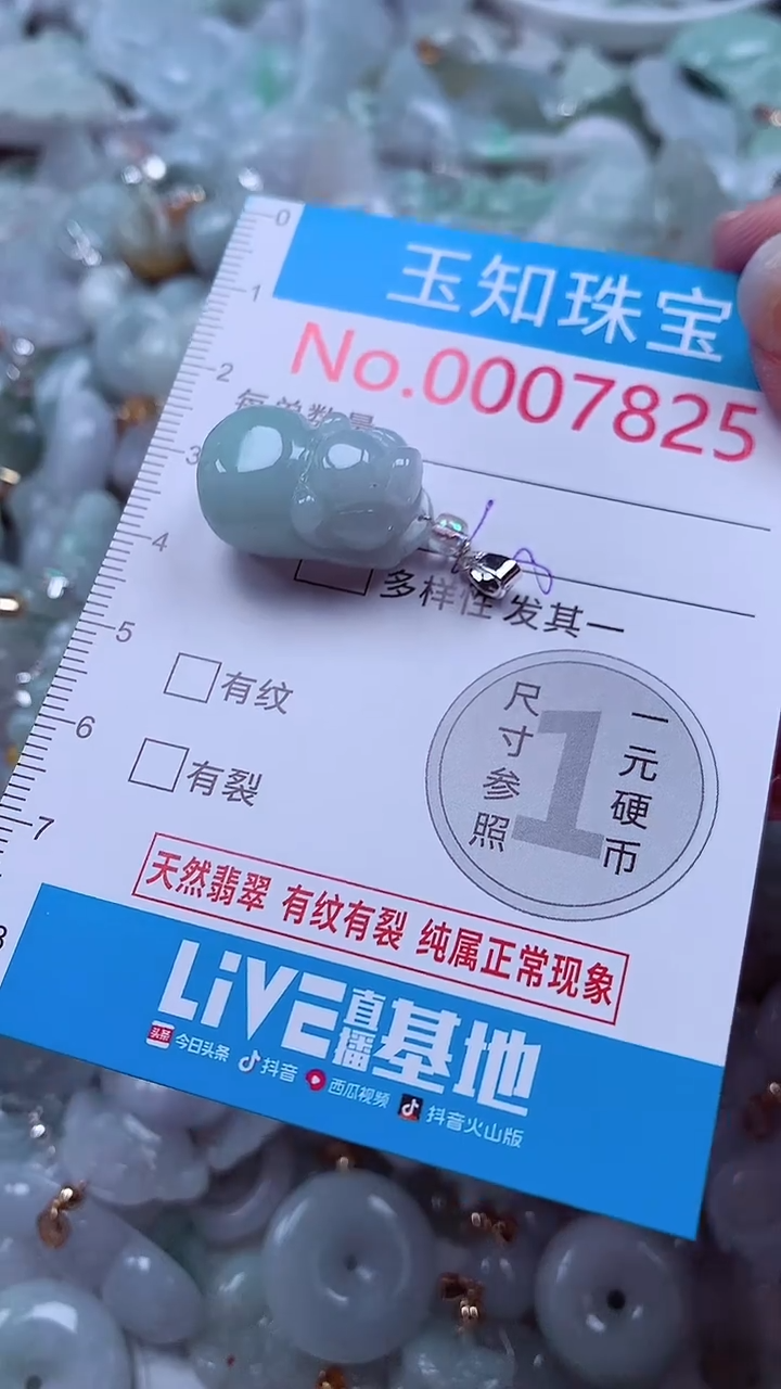 吊坠(不含链)未镶嵌翡翠7825