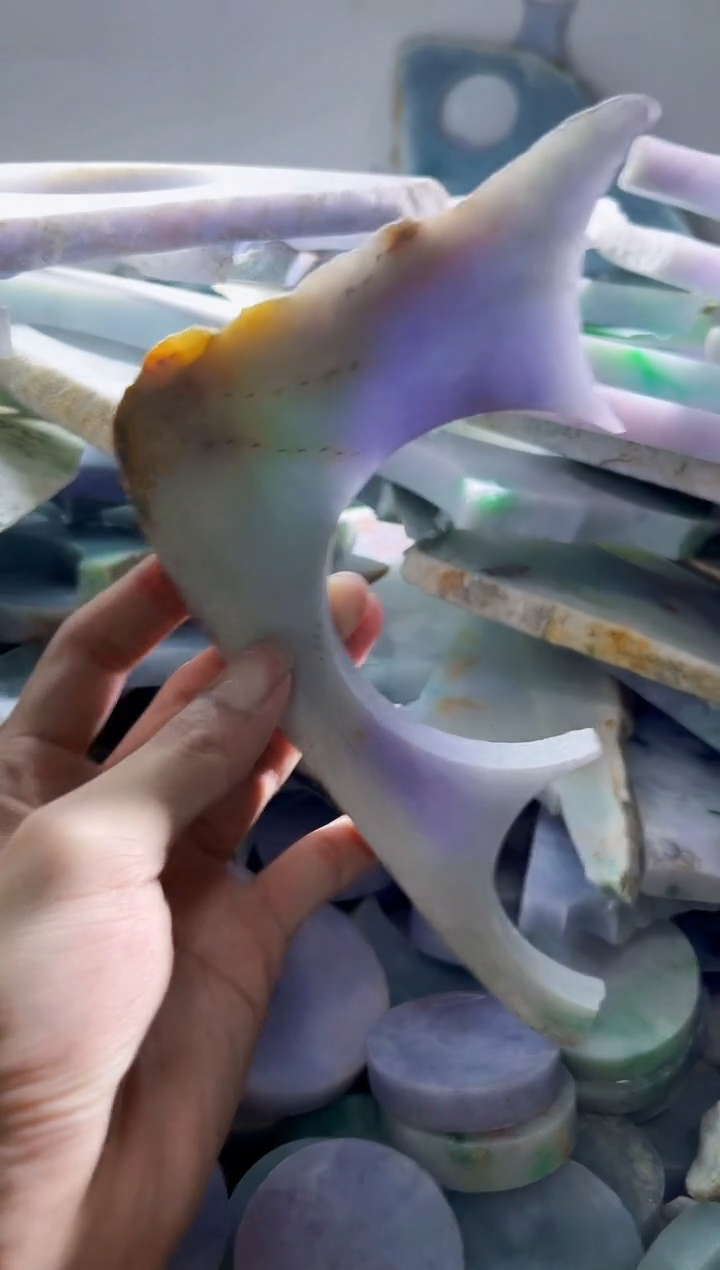翡翠裸石缅甸翡翠A货陈4003