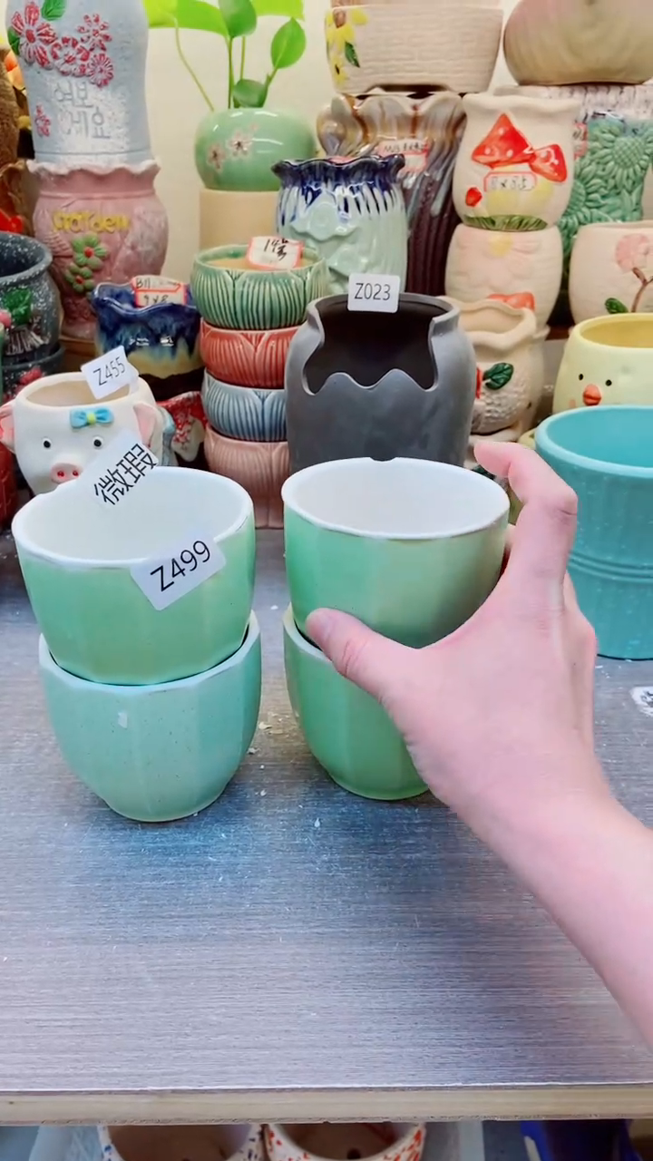 @@陶瓷多肉花盆Z499微瑕