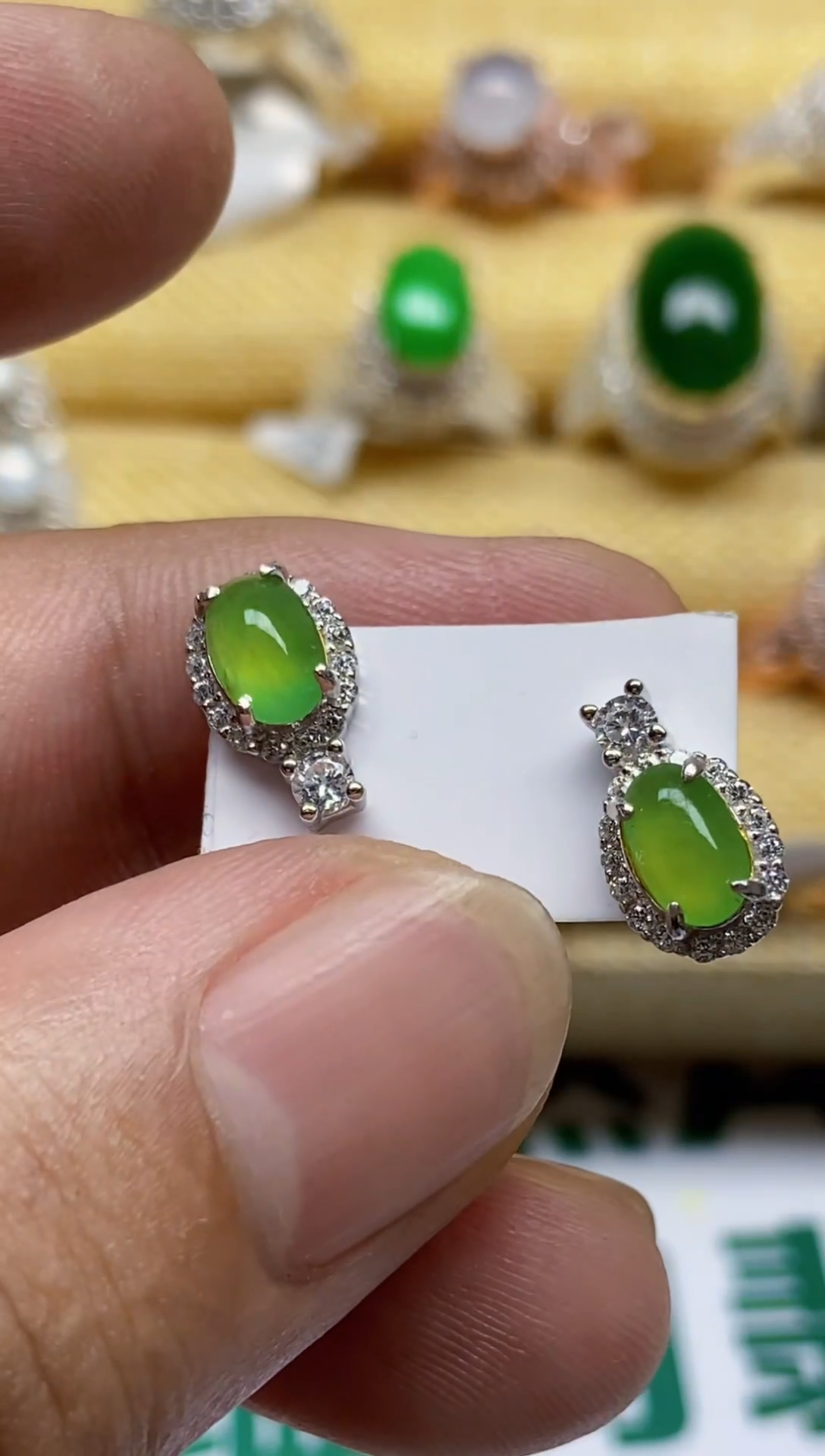 【闪购商品】翡翠戒指银S925镶嵌0000