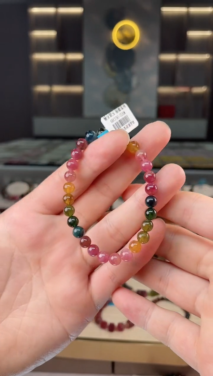 【闪购商品】碧玺单圈手串6mm+未镶嵌（多样性发一条）Y