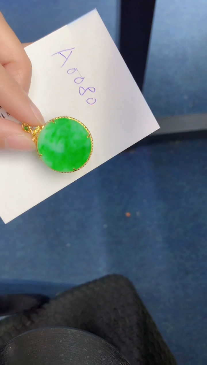 【闪购商品】翡翠颈饰18K金镶嵌000000000