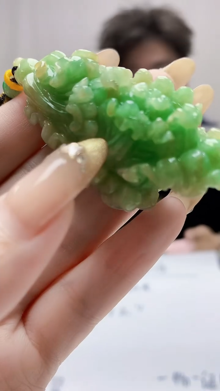 未镶嵌定制翡翠4688DD-毛货挂件57