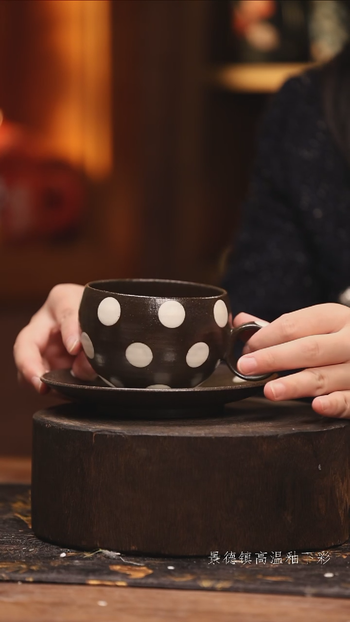 陶瓷景德镇高温釉下手绘陶瓷@L487@