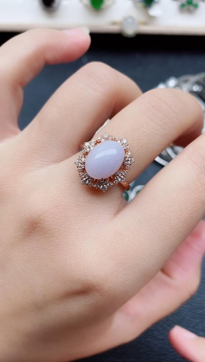 【闪购商品】翡翠戒指银S925镶嵌1111