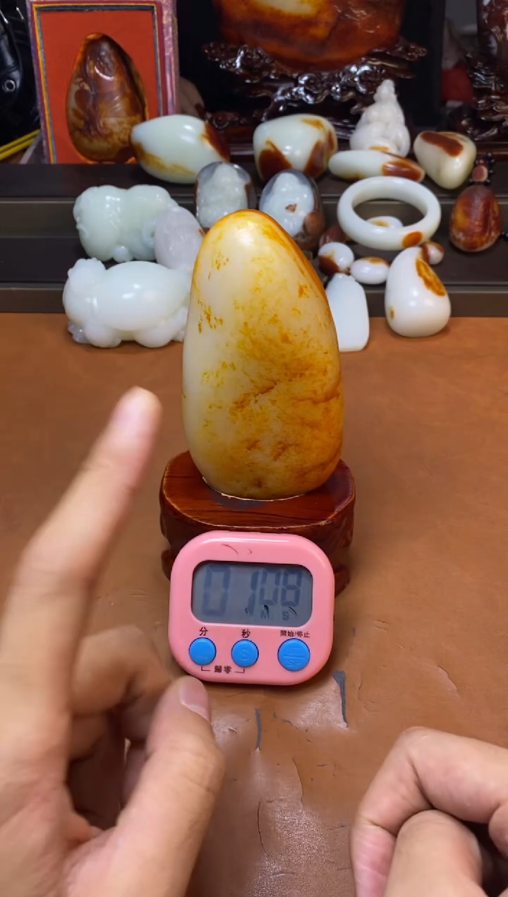 和田玉未镶嵌挂件八****.1